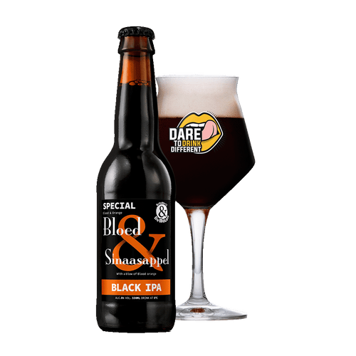 De Molen Bloed & Sinaasappel Fles 33cl is een black IPA van brouwerij De Molen met een alcoholpercentage van 7.5%, met DtDD glas