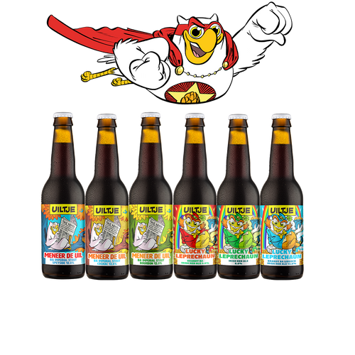 Uiltje Barrel Bastards bierpakket. 