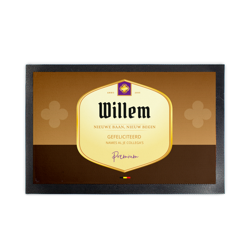 Persoonlijke barmat bedrukken