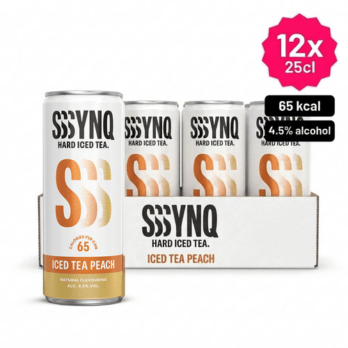 SYNQ Hard Iced Tea Peach blik 25cl - 12-pack