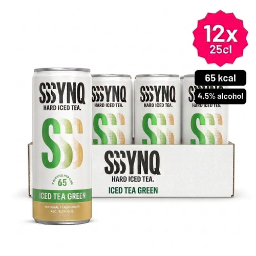 SYNQ Hard Iced Tea Green blik 25cl - 12-pack
