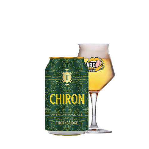 Thornbridge Chiron blik 33cl met DtDD glas