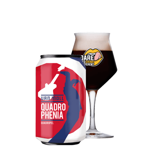 Van Moll Quadrophenia blik 33cl met glas