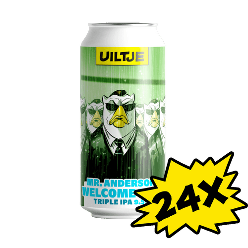 24x Uiltje Mr. Anderson, Welcome Back blik 44cl- Multipack