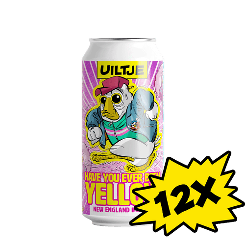 12x Uiltje Have You Ever Been Yellow blik 44cl - multipack