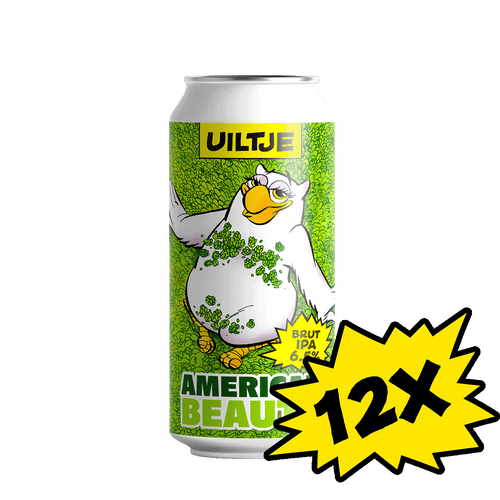 12x Uiltje American Beauty blik 44cl - multipack