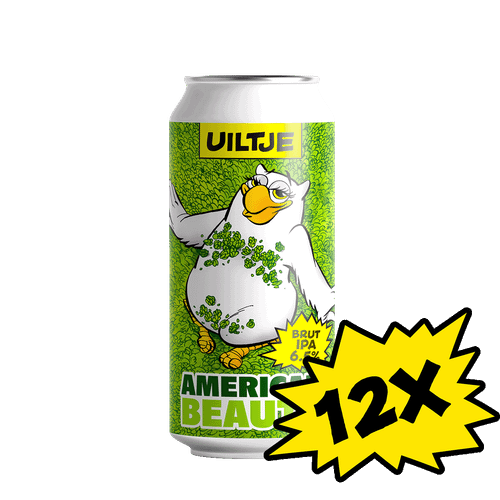 12x Uiltje American Beauty blik 44cl - multipack