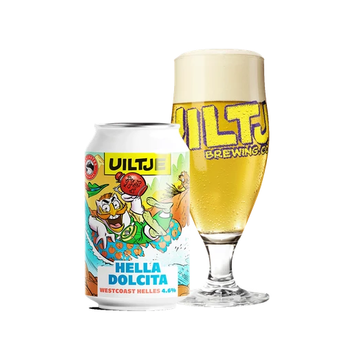 Uiltje Hella Dolcita blik 33cl met Uiltje glas