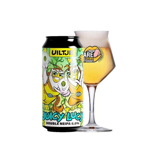 Uiltje Juicy Lucy Double blik 44cl met DtDD glas