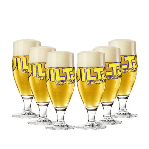 6 Uiltje voetglazen van 25cl