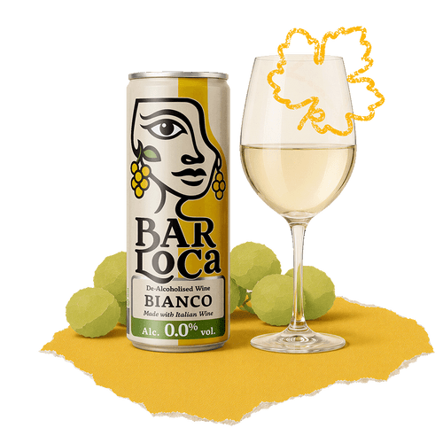 BarLoca 0.0% Bianco (gedealcoholiseerde witte wijn) blik 25cl