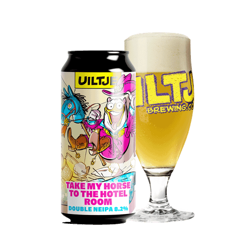 Uiltje Take my horse to the hotel room blik 44cl + Uiltje glas