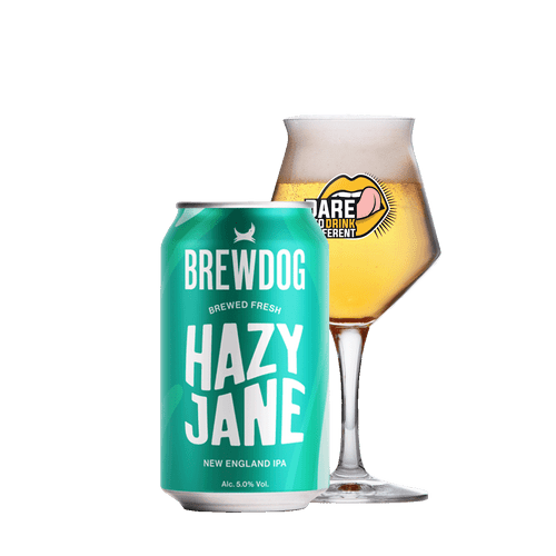 BrewDog Hazy Jane blik 33cl. Is het gedrooghopte bier van BrewDog met 5% alcohol