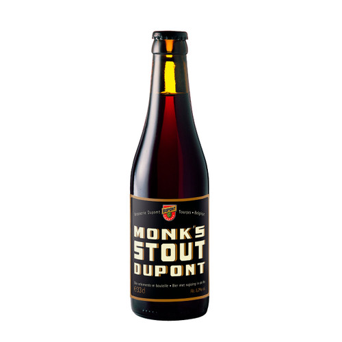 Dupont Monk's Stout fles 33cl. Is het donker rood stout bier van Dupont met 5.2% alcohol.