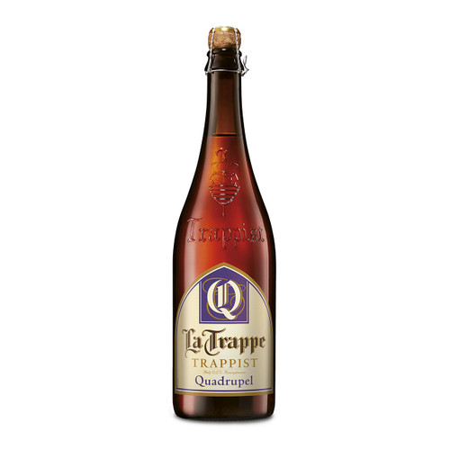 La Trappe Quadrupel fles 75cl. Is het quadrupel en gerstewijn bier van La Trappe met 10.0% alcohol La Trappe Quadrupel fles 75cl. Is het quadrupel en gerstewijn bier van La Trappe met 10.0% alcohol
