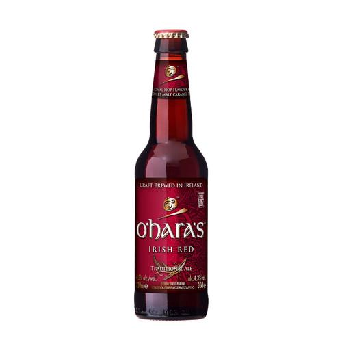 O'Hara's Irish Red fles 33cl. Is het amber traditional ale bier van O'Hara's met 4.3% alcohol