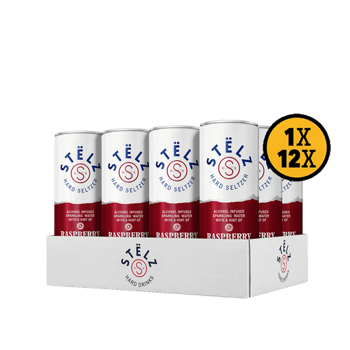 STËLZ Raspberry tray blik 12 x 25cl