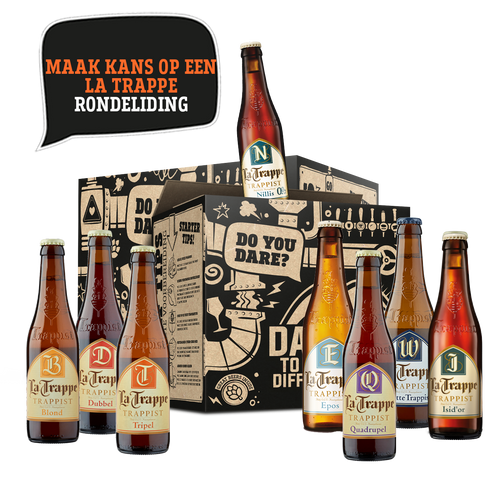 La Trappe bierpakket. Met 9 verschillende bieren van brouwerij La Trappe