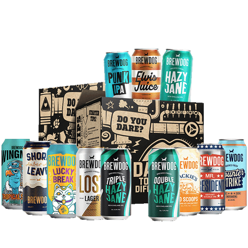 BrewDog bierpakket. Met allemaal verschillende bieren van BrewDog