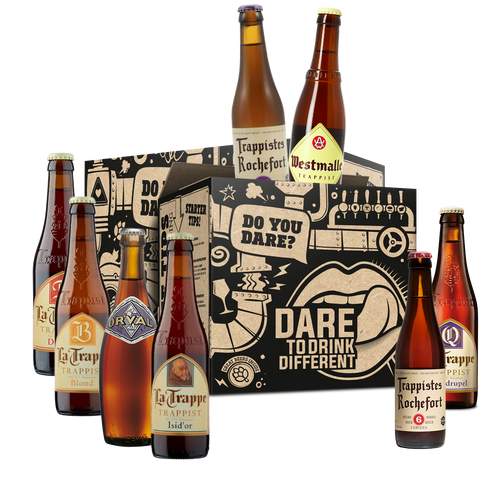 Abdij & Trappist bierpakket. Een bierpakket volledig gevuld met abdij en trappissten bieren
