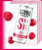 SYNQ Hard Seltzer Raspberry blik 25cl als sfeerbeeld met frambozen