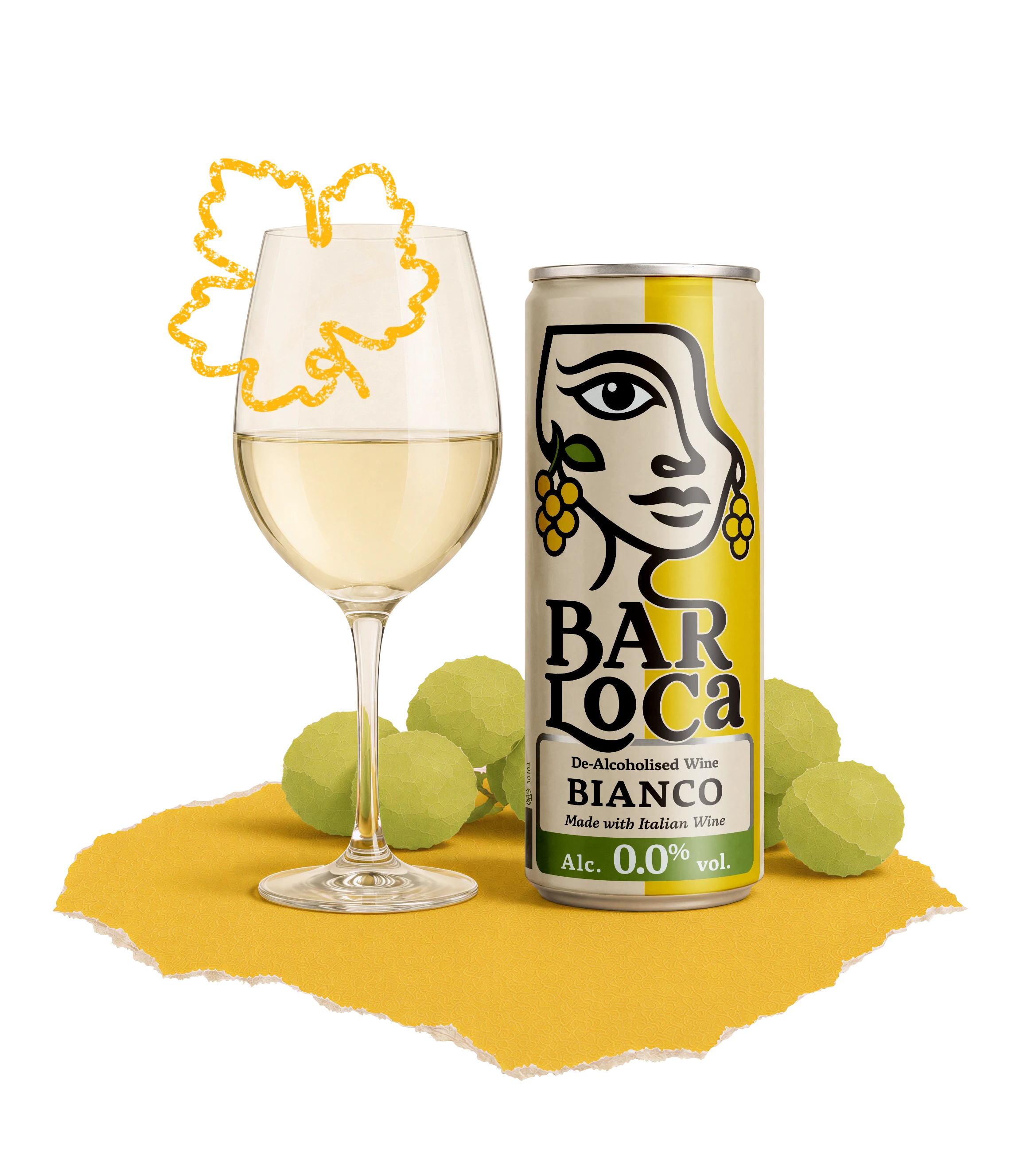 BarLoca 0.0% Wine Bianco blik 25cl