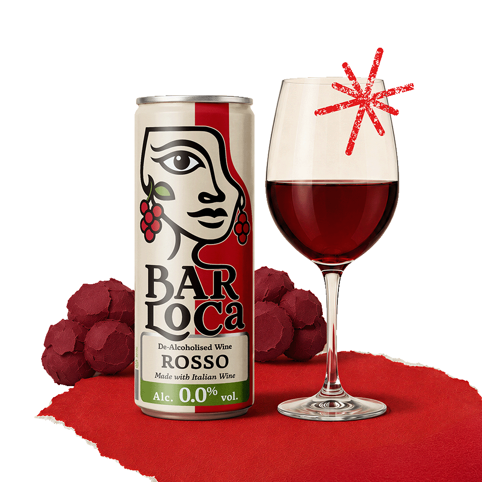 BarLoca 0.0% Wine Rosso blik 25cl