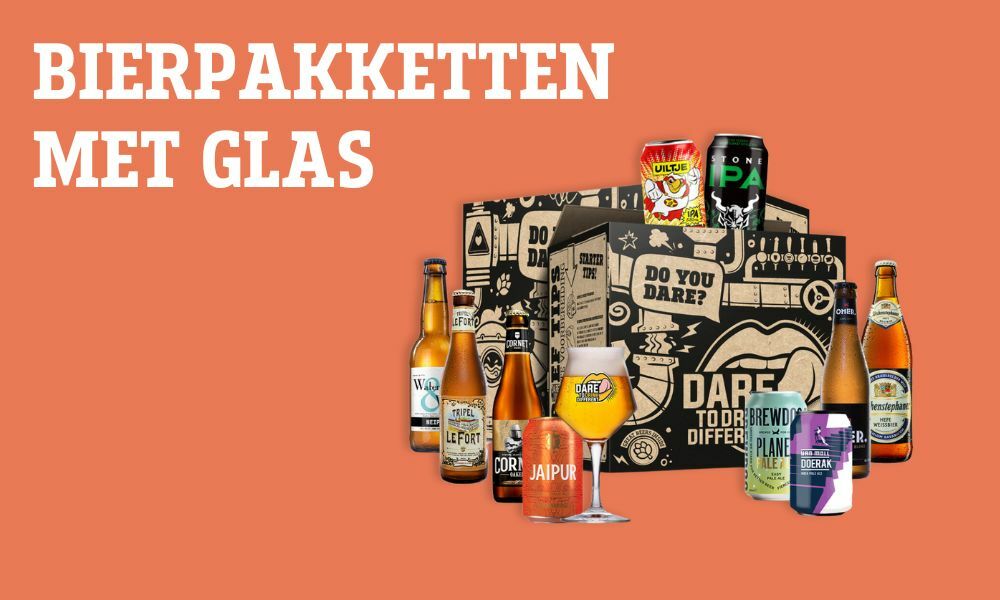 Bierpakketten met glas