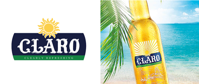 Claro bier en Claro logo