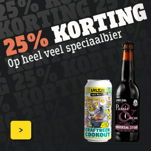 25% korting op heel veel speciaalbier