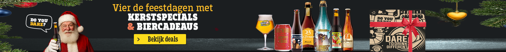 Vier de feestdagen met kerstspecials & biercadeaus