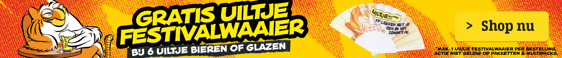 Gratis Uiltje festivalwaaier