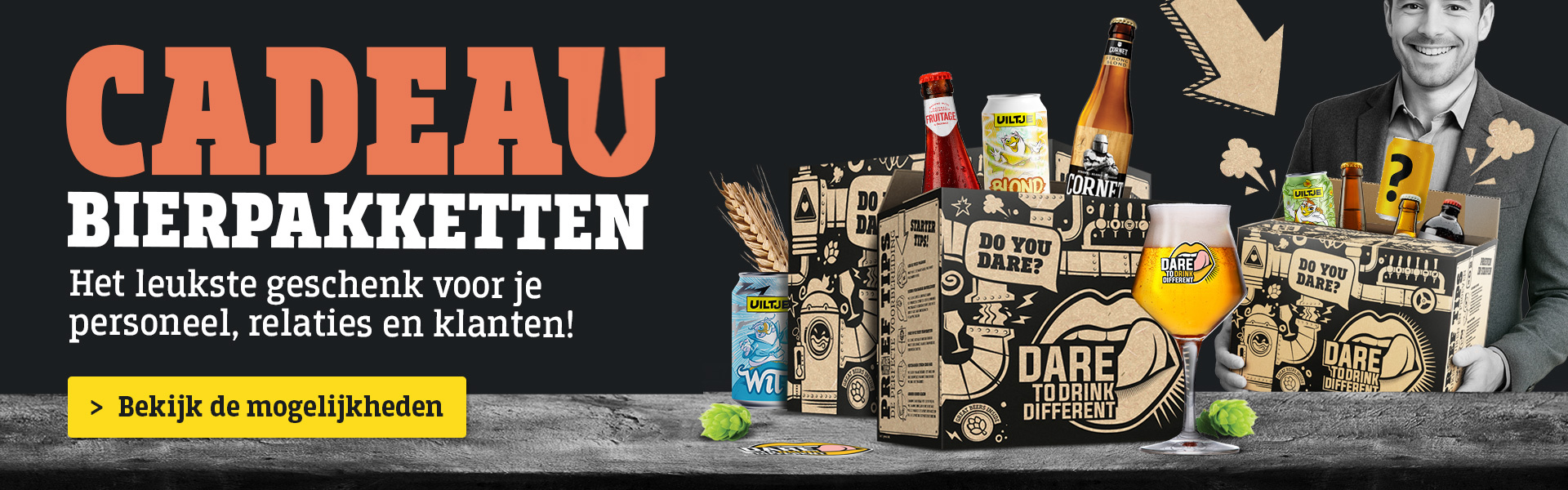 Bierpakketten relatiegeschenken & kerstpakketten