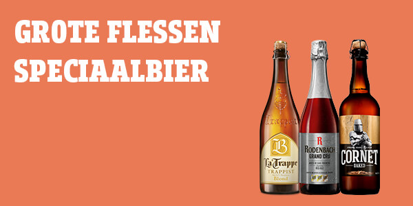 Grote flessen speciaalbier als biergeschenk