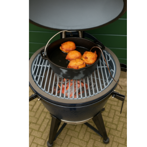 Oliebollen uit bierbeslag op de BBQ