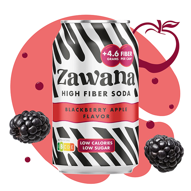 Zawana Blackberry Apple blik 33cl sfeerbeeld