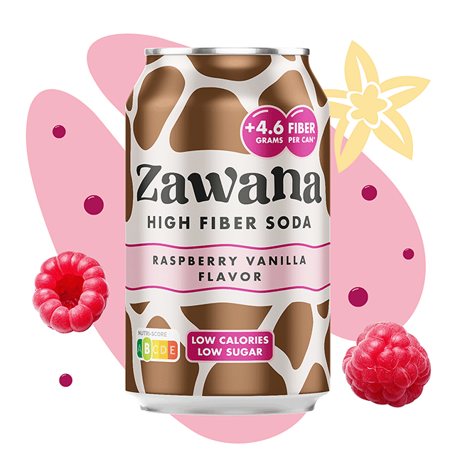 Zawana Raspberry Vanilla blik 33cl sfeerbeeld