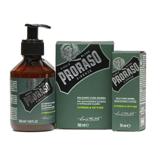Proraso Cypress & Vetyver Beard Trio Deal