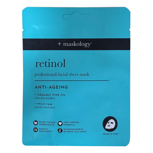 +maskology Retinol Professional Facial Sheet Mask 22ml