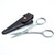  Captain Fawcett's Grooming Scissors with Leather Pouch