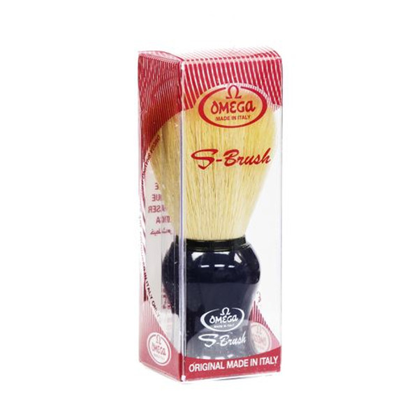 Omega S-brush Synthetic Boar Bristle Shaving Brush (blue) S10065