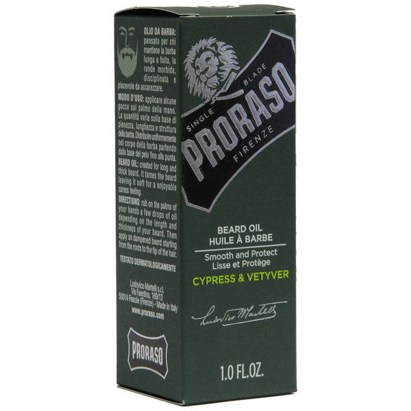 Proraso Beard Oil Cypress & Vetyver 30ml