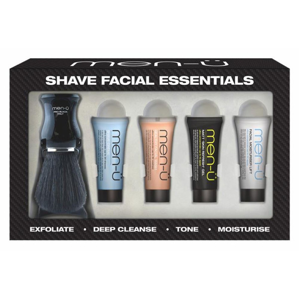 men-u Shave Facial Essentials with brush