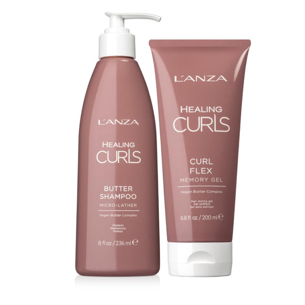 L'Anza Healing Curl Power Butter Shampoo + Curl Flex