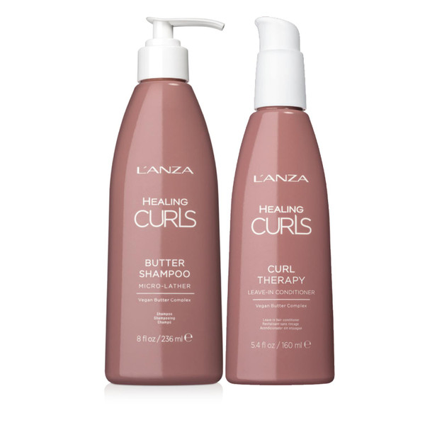 L'Anza Healing Curl Power Butter Shampoo + Curl Therapy