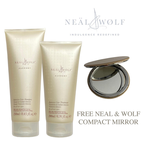Neal & Wolf Harmony Intensive Care Shampoo, Intensive Care Treatment with FREE mirror