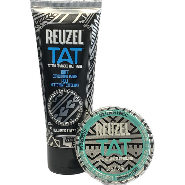 Reuzel TAT Buff Exfoliating Wash 100ml + Hydrabalm 35g