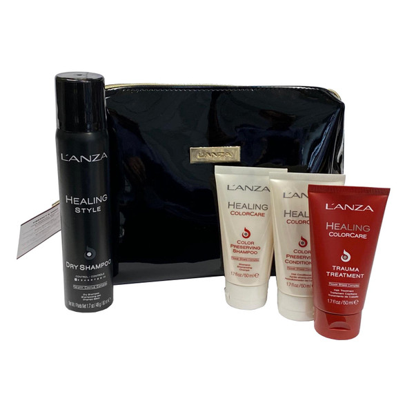 L'Anza Healing Color Care Styling Set with FREE Black Cosmetic Bag