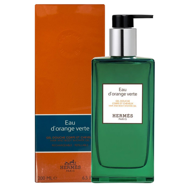 Hermes Eau D'Orange Verte Hair and Body Shower Gel 200ml Recharge - Refillable