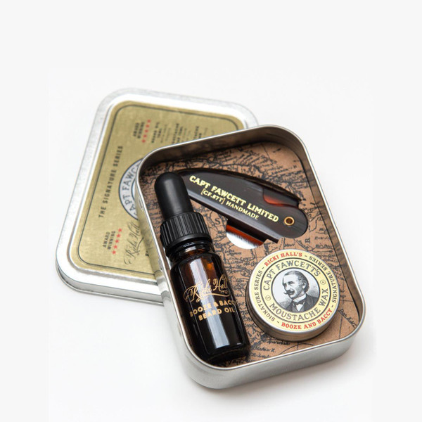 Captain Fawcett Ricki Hall Booze & Baccy Grooming Survival Kit